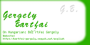 gergely bartfai business card